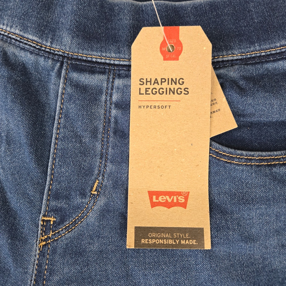 Levi's Medium Wash Mid Rise Shaping Leggings Jeggings Skinny Jeans Size 25 - Picture 3 of 10